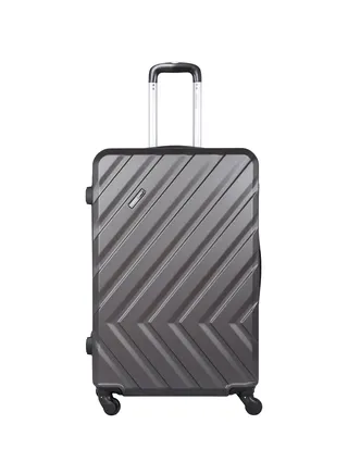 Pablo ABS Hardside Spinner Check In Large Luggage Trolley 28 Inch Dark Grey 