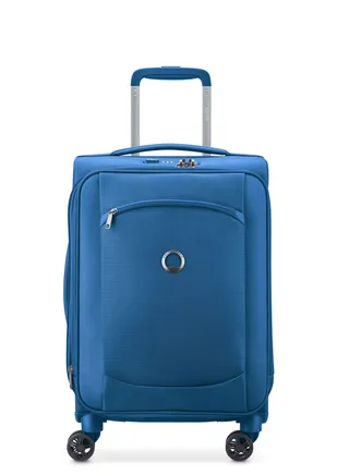 Delsey Montmartre Air 2.0 55cm Softcase 4 Double Wheel Expandable Cabin Luggage Trolley Light Blue 