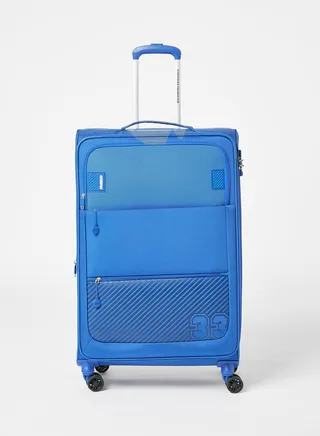 Majoris Spinner Checked Luggage Blue 