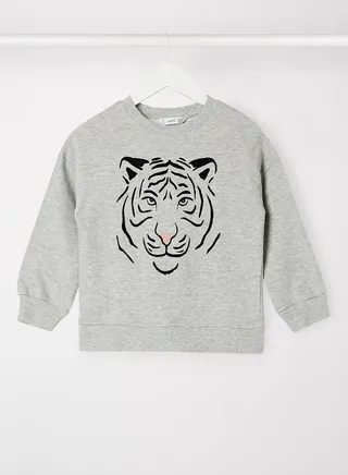 Girls Tiger Graphic Sweatshirt 