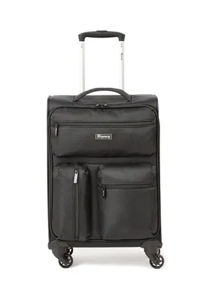 Softside Cabin Luggage Trolley Black 