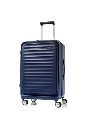 American Tourister Frontec Spinner Luggage Trolley Navy 