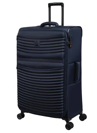 it luggage UPPER LITE Precursor, Unisex Polyester Material Soft Case Luggage, 8x360 degree Spinner Wheels, Expandable Trolley Bag, Telescopic Handle, TSA lock, 12-2883B08, Size Large, Dress Blue 