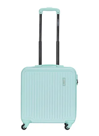 Single Hardside Spinner 4 Wheels Cabin Trolley Luggage With Number Lock 16 Inches 