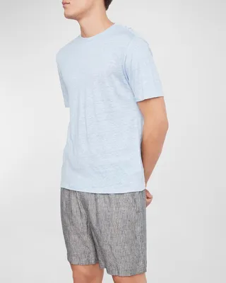 Men's Solid Linen T-Shirt