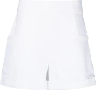 High-Waisted Cotton Shorts