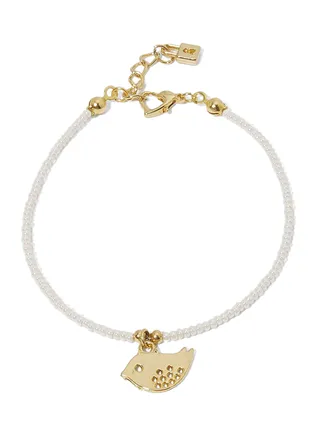 Gold Plated Bird Hanging Anklet 