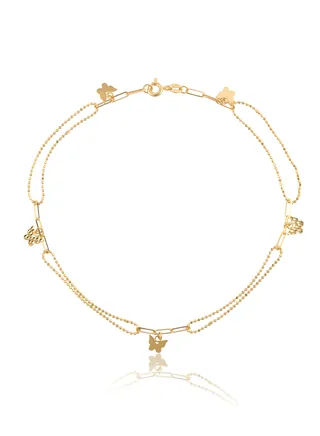 18K Gold Anklet - The Ultimate in Luxury 