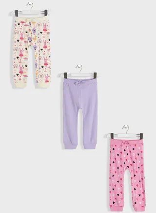 Infant 3 Pack Assorted Sweatpants 