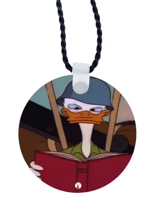 Cartoon Printed Pendant Necklace 