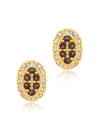 Style your look with 22k gold oval earrings 