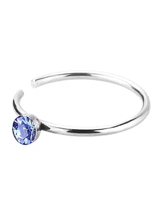 Stone Studded Hoop Nose Ring 