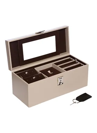 Leather Jewelry Locker Box 