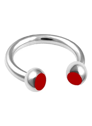 Stone Studded Circular Barbell Nose Ring 