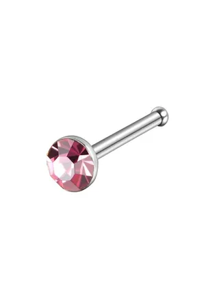 Stone Studded Round Shaped Nose Ring 