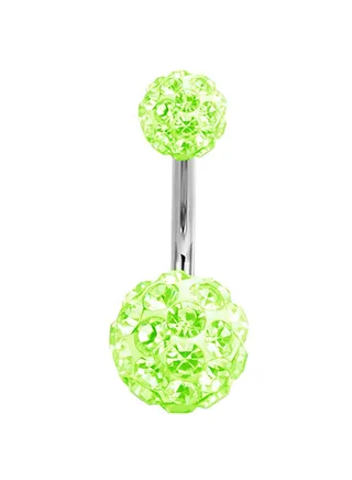 Crystal Studded Belly Ring 