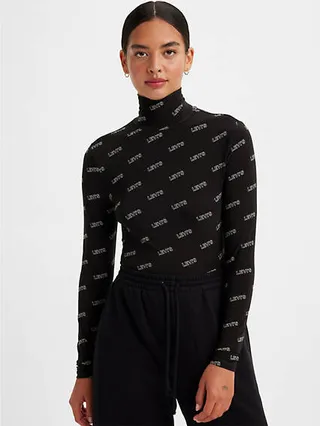 Levi's Graphic Second Skin Turtleneck - Women's - Black