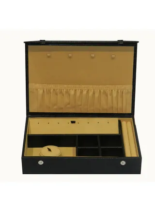 Laveri Jewellery Box Ring Necklace Earring Bracelet Storage Box Leather Multifunction Jewelry Organizer Box 
