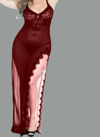 women's chiffon dress open from one side 