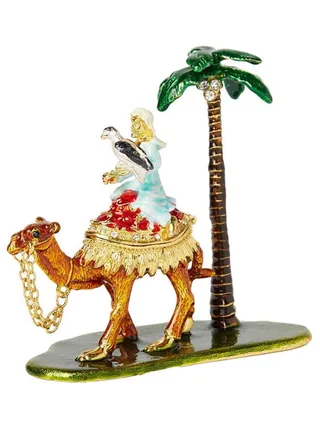 Decorative Camel Island Jewellery Box 