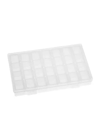28-Grid Plastic Adjustable Jewelry Storage Box 
