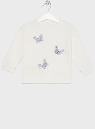 Infant Butterfly Print Sweatshirt 