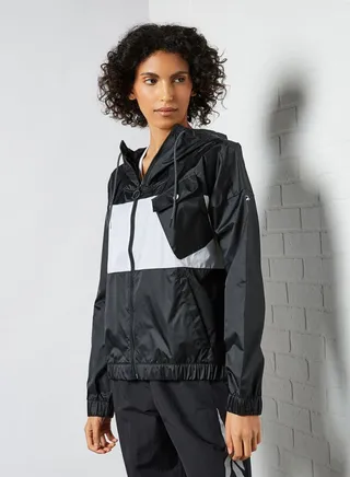 Workout Ready MYT Hooded Jacket Black/White 