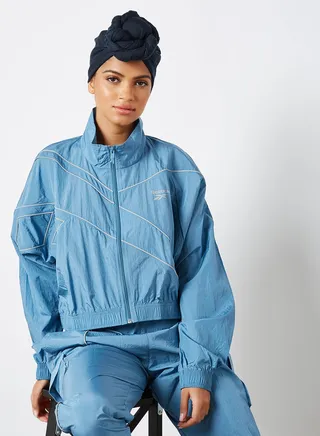 Classics Cropped Track Jacket Slate 
