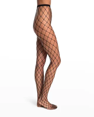 Caught Up Large Fishnet Tights