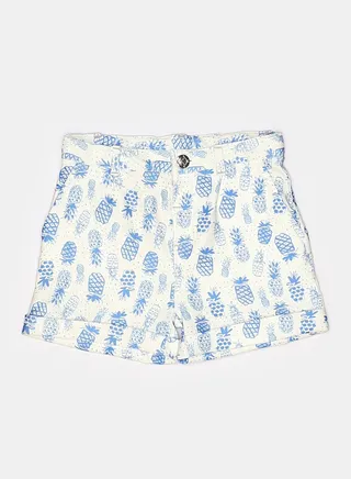 Baby Boys Short Pineapple   Gabardine 