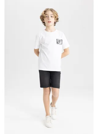 Boy Bermuda Denim Shorts 