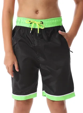 Boys Swim Short With Multi Design 