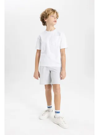 Boy Regular Fit Knitted Shorts 