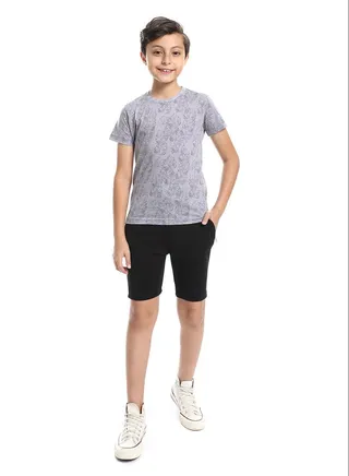 Zipper Pockets Practical Plain Boys Shorts 