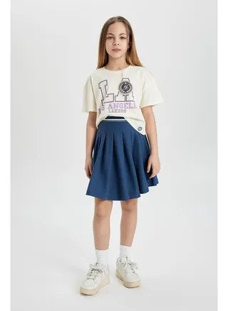 Girl Regular Fit Knitted Skirt 