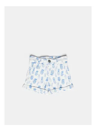 Plain Mid-Rise Shorts 