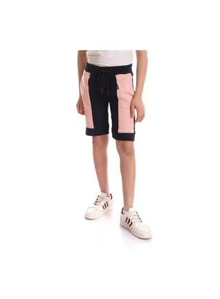 Casual Stripes Mid-Rise Shorts Navy 