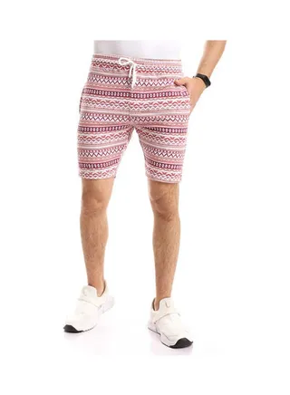Printed Shorts Dark Red 
