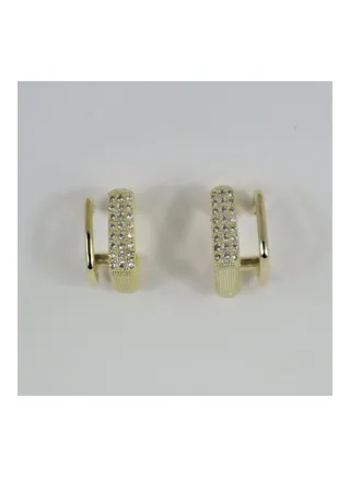 Lumia - Brilliance Zircon Inlaid Gold Plated Earring 