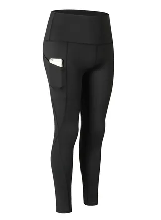 Women Quick Dry Breathable Elastic Trousers Black 