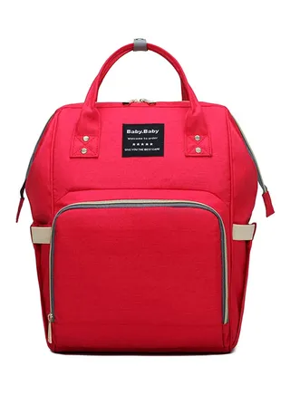 Zipper Closure Nylon Baby Diaper Bag 