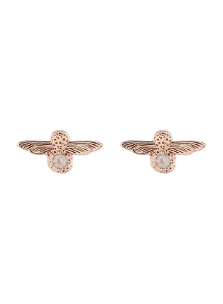 Bejewelled Women's Stud Earrings - OBJ16AME26 