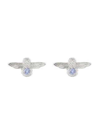 Bejewelled Women's Stud Earrings - OBJ16AME28 