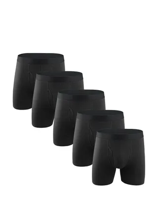 Mens Boxer Shorts Soft Cotton Men Pack Breathable Mens Underwear Boxer Briefs 