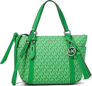 MICHAEL Michael Kors Sullivan Small Convertible Top Zip Tote (Palm) Tote Handbags
