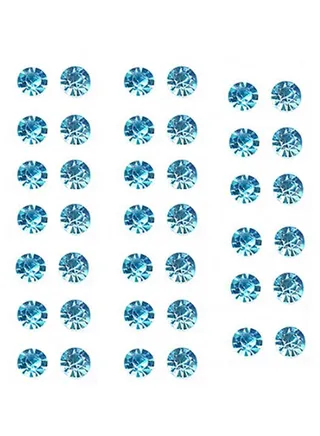 20 Pair Plastic Rhinestone Fashion Stud Earrings 