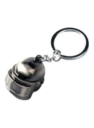 PUBG Level 3 Battlegrounds Helmet Keychain Black 