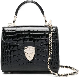 Mayfair crocodile-embossed tote bag
