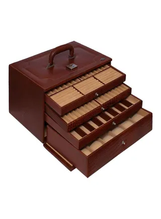 18-Grid Leather Multipurpose Box 