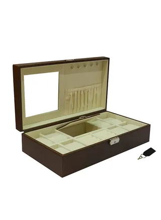 unisex Premium PU Leather Watch Display Box Organizer 